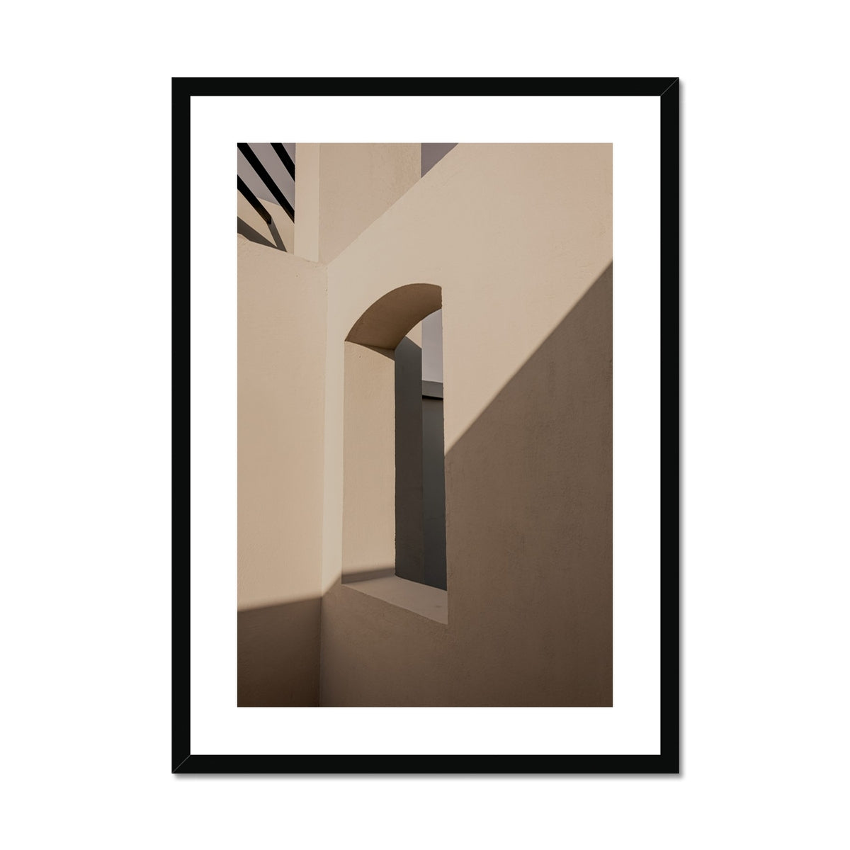 Arched Window at an Angle | Framed & Mounted Print